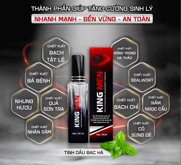 Bảng giá Chai xịt King Men chống xuất tinh sớm kéo dài thời gian quan hệ giá rẻ